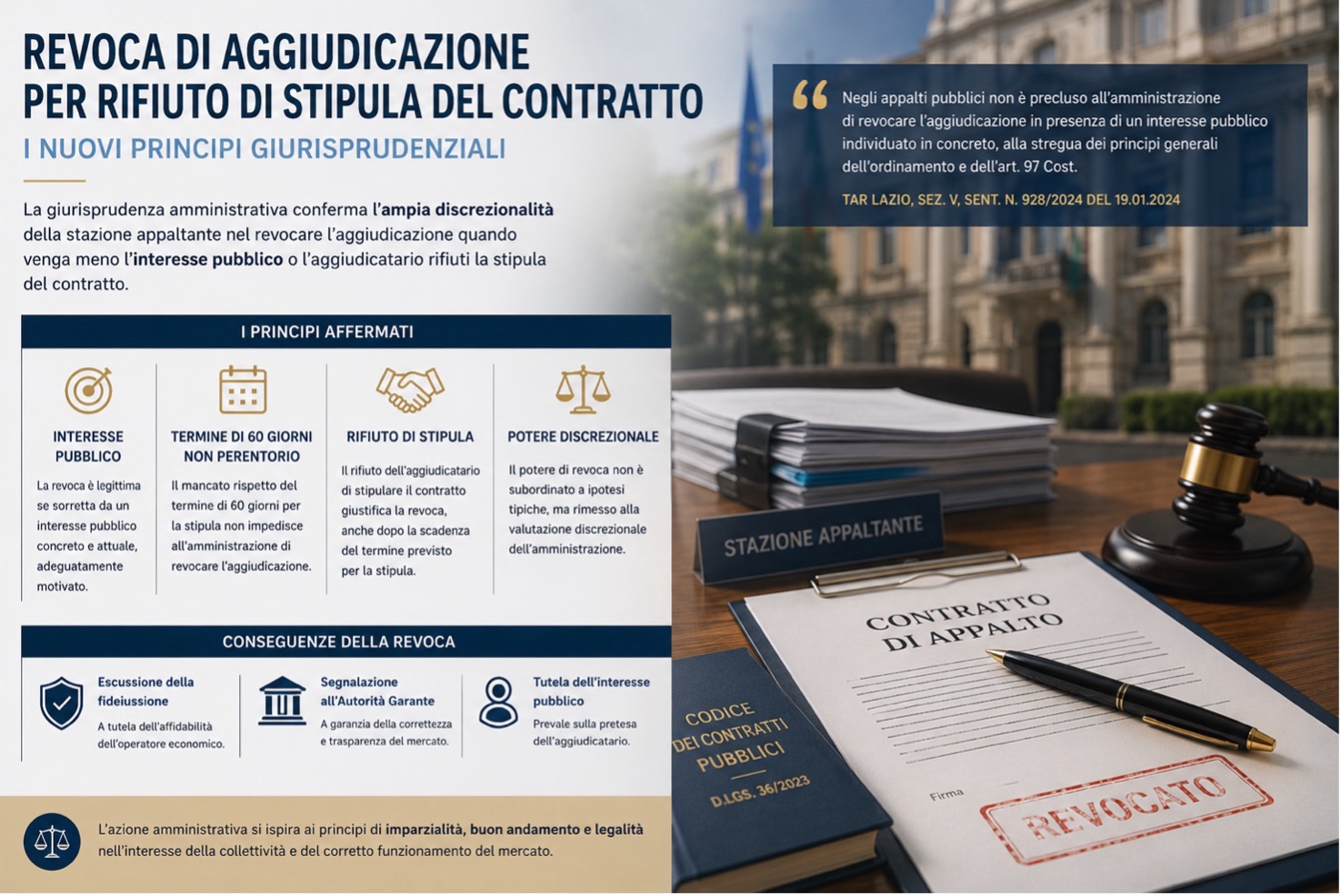 Revoca dell'Aggiudicazione e Rifiuto di Stipula Contratto negli Appalti Pubblici