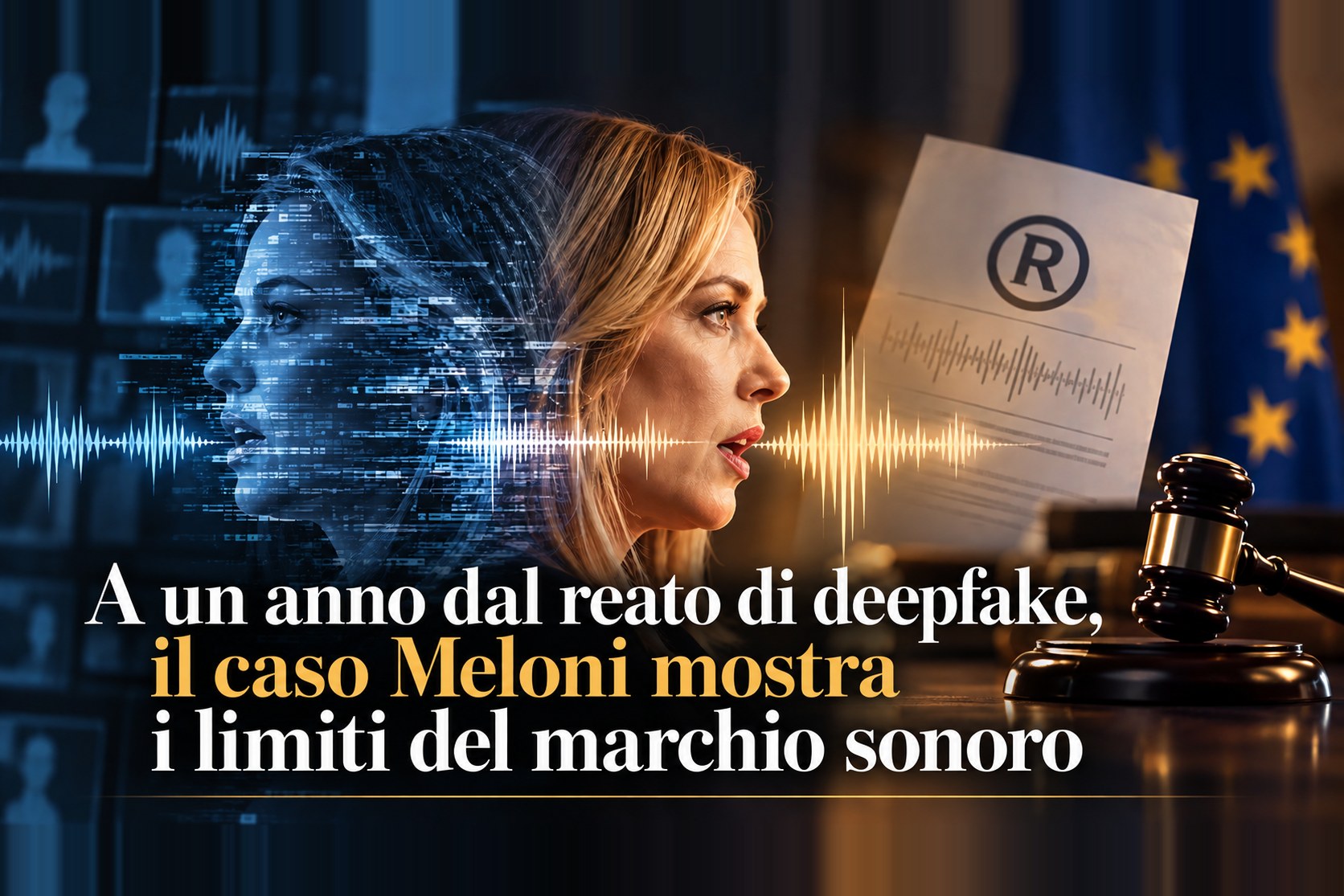 A un anno dal reato di deepfake, il caso Meloni mostra i limiti del marchio sonoro